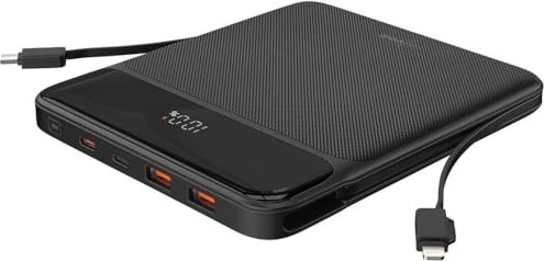 Revolt Ultra-Slim-Powerbank 120W 20000mAh schwarz