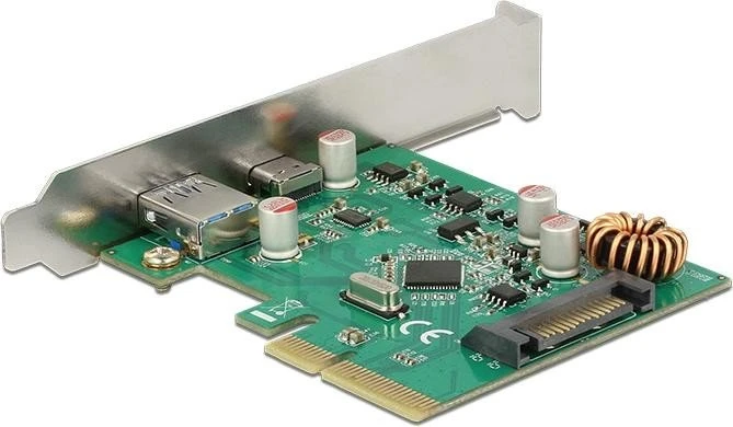 DeLOCK 1x USB-C 3.1, 1x USB-A 3.1, PCIe 2.0 x4