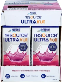 Nestlé Resource Ultra Fruit Trinknahrung Waldbeere, 4.80kg (24x 200g)