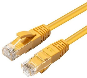 MicroConnect Patchkabel, Cat5e, U/UTP, RJ-45/RJ-45, 15m, gelb