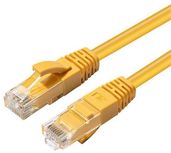 MicroConnect Patchkabel, Cat5e, U/UTP, RJ-45/RJ-45, 15m, gelb