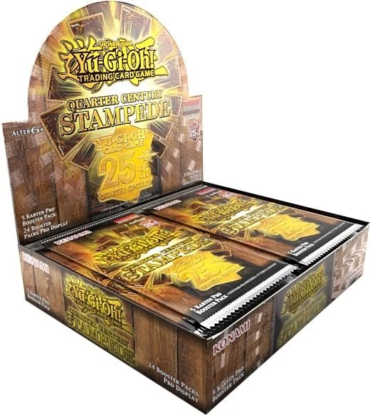 Konami Yu-Gi-Oh Quarter Century Stampede Booster Display