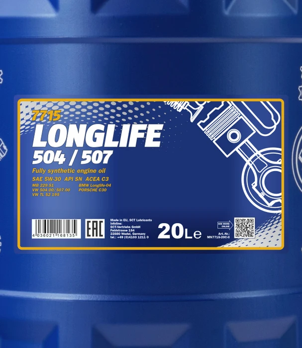 Mannol 7715 Longlife 504/507 20l