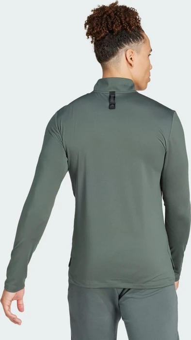 adidas Workout Quarter-Zip Funktionsshirt langarm legend ivy/black (Herren)