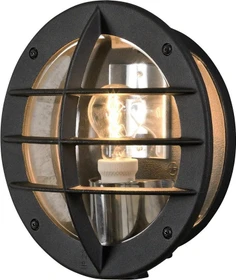 Konstsmide Oden 31cm Wandleuchte klar schwarz