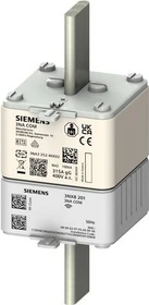 Siemens NH-Sicherungseinsatz 3NA COM mit Messfunktion mit drahtloser Kommunikation Baugroesse 2 160A Un 400V Betriebsklasse gG ohne Elektronikmodul spannungsführende Grifflaschen Stirnkennmelder