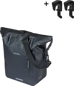 Basil Rivo M Tarpaulin MIK Hooks Gepäcktasche schwarz
