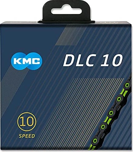 KMC DLC10 10-fach 116 Glieder Kette schwarz/grün