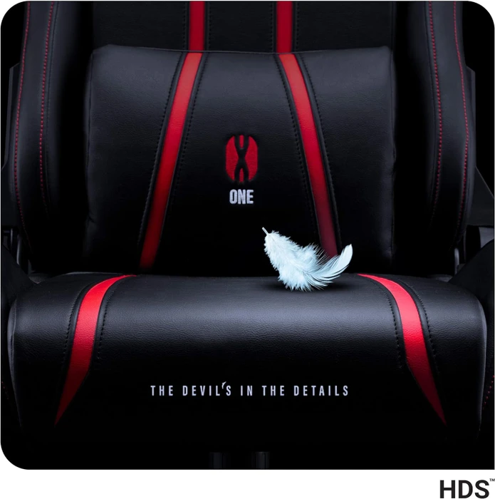Diablo Chairs X-One 2.0 Normal Gamingstuhl, schwarz/rot