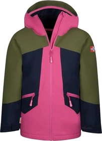 Trollkids Girls Rauland Skijacke dusky olive/light magenta (Junior)