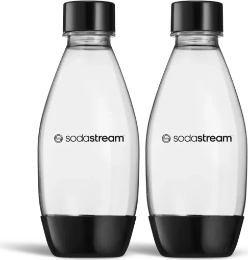 SodaStream PET Sodaflasche Twin Fuse 500ml schwarz, 2 Stück