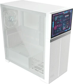 Valkyrie VK02 LCD White, weiß, Glasfenster (VK-CASE02LCDW)