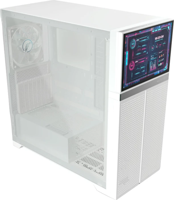 Valkyrie VK02 LCD White, weiß, Glasfenster