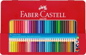 Faber-Castell Colour Grip Buntstift sortiert, Metalletui, 36er-Set (112435)
