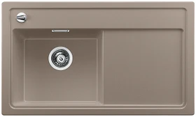 Blanco Zenar 45 S Becken links mit Ablauffernbedienung tartufo inkl. Glasschneidebrett