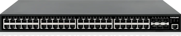 Intellinet Rackmount Gigabit Managed Switch, 48x RJ-45, 6x SFP+, 450W PoE+
