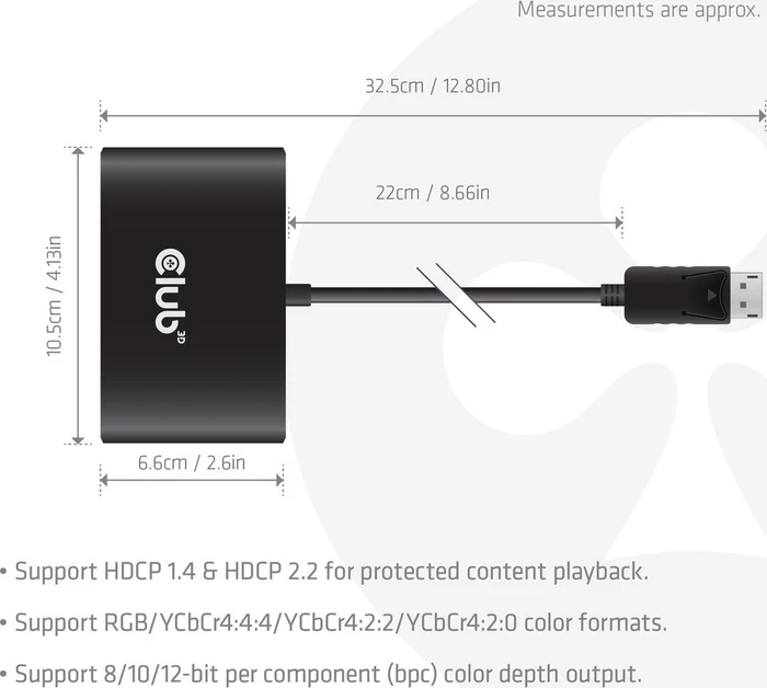 Club 3D MST-Hub DisplayPort auf 4x DisplayPort