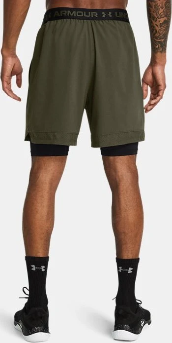 Under Armour Vanish Woven 2-in-1 Hose kurz marine od green/black (Herren)