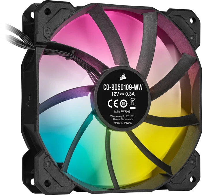 Corsair SP Series iCUE SP120 RGB Elite Triple Fan Kit, schwarz, LED-Steuerung, 120mm, 3er-Pack