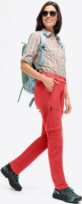 Maier Sports Nata Loop Zip-Off Hose lang red orcher (Damen)