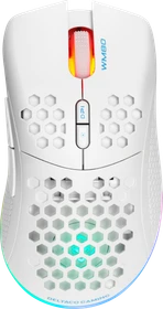 Deltaco WM80 Wireless Lightweight Gaming Mouse weiß, USB/Bluetooth (GAM-120-W)