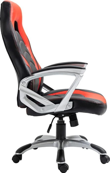CLP Foxton Kunstleder Gamingstuhl, schwarz/rot