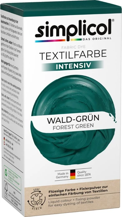 Simplicol Textilfarbe Intensiv wald grün, 1 Stück