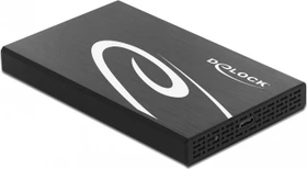 DeLOCK SuperSpeed USB External Enclosure for 1x 2.5" SATA HDD / SSD, 2.5", USB-C 3.1