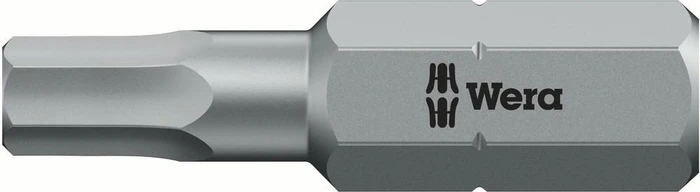 Wera 840/1 Z Innensechskant Bit 1/4", 3x25mm, 1 Stück