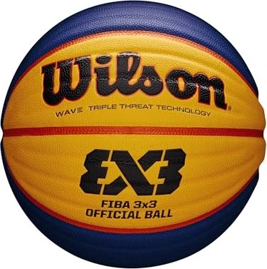 Wilson FIBA 3x3 Game Basketball blau/orange/gelb