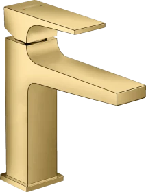Hansgrohe Metropol Waschbeckenarmatur 110 mit Push-Open Ablaufgarnitur polished goldoptik