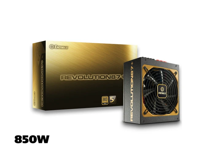 Enermax Revolution87+ 850W, ATX 2.4