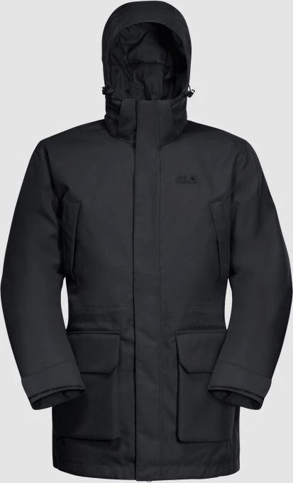 Jack Wolfskin Fierce Wind Funktionsmantel schwarz (Herren)