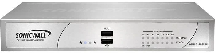 Dell SonicWALL NSA 220 Firewall, 8x RJ-45, 3DES/AES