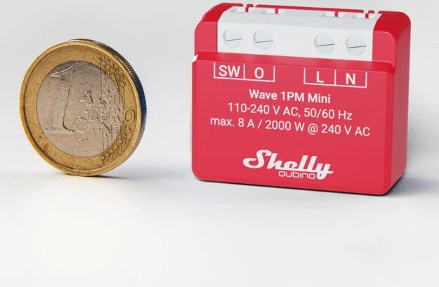Shelly Qubino Wave 1PM Mini, 1-Kanal, Unterputz, Schaltaktor