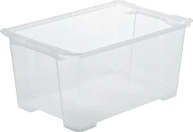 Rotho Evo Easy Storage Aufbewahrungsbox, 44l, transparent/transparent