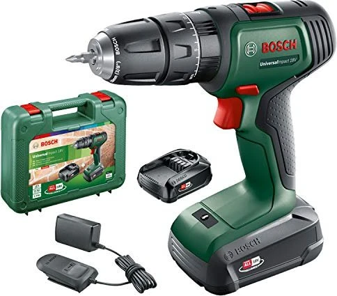 Bosch DIY UniversalImpact 18V Akku-Schlagbohrschrauber inkl. Koffer + 2 Akkus 1.5Ah