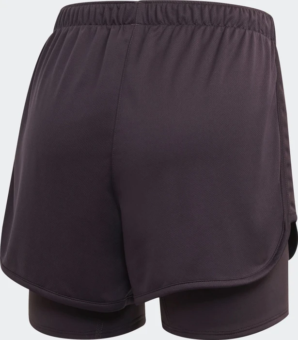 adidas Marathon 20 Two In One Laufhose kurz noble purple (Damen)