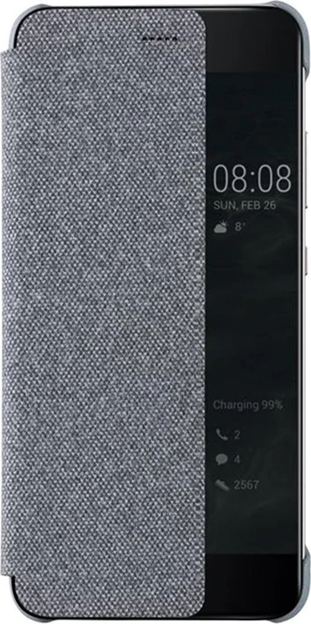 Huawei View Flip Cover für P10 hellgrau