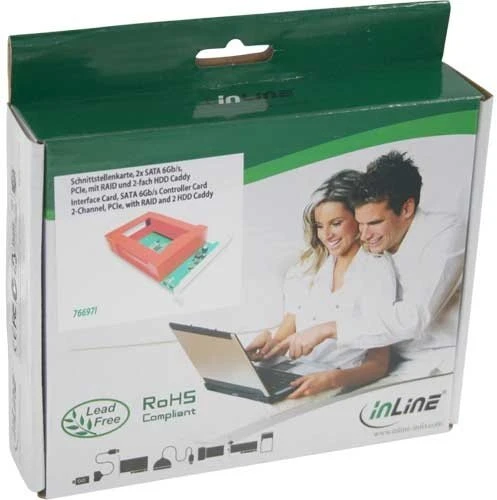 InLine Schnittstellenkarte, 2x SATA 6Gb/s, PCIe x1