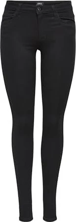 ONLY Skinny Mid Royal Jeans schwarz (Damen)