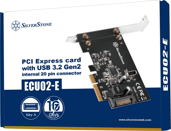 SilverStone ECU02-E, 1x USB 3.1 intern, PCIe 3.0 x2