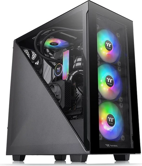 Thermaltake Divider 300 TG, schwarz, Glasfenster