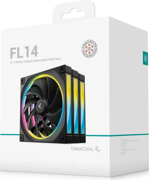DeepCool FL14, schwarz, 140mm, 3er-Pack