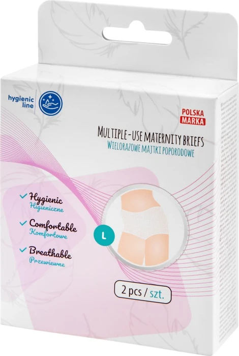 Akuku Postpartum/Wochenbett Mehrweg Schutzhose Größe L, 2 Stück