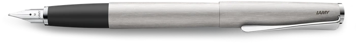 Lamy studio silber matt gebürstet/schwarz, rechte Hand, fein