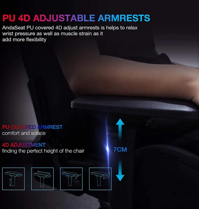 Anda Seat Kaiser Pro/2 XL Gamingstuhl, dunkelrot
