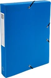Exacompta Archivbox Kunststoff blickdicht 40mm, A4, hellblau, 8er-Pack