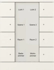 Busch-Jaeger Bedienelement 8-fach studioweiß matt