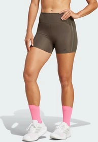 adidas Optime 4-Inch Raw-Cut-Hem Hose lang shadow olive (Damen)